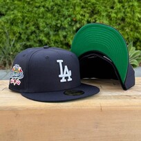New Era LA Navy 100th Anniv Green UV