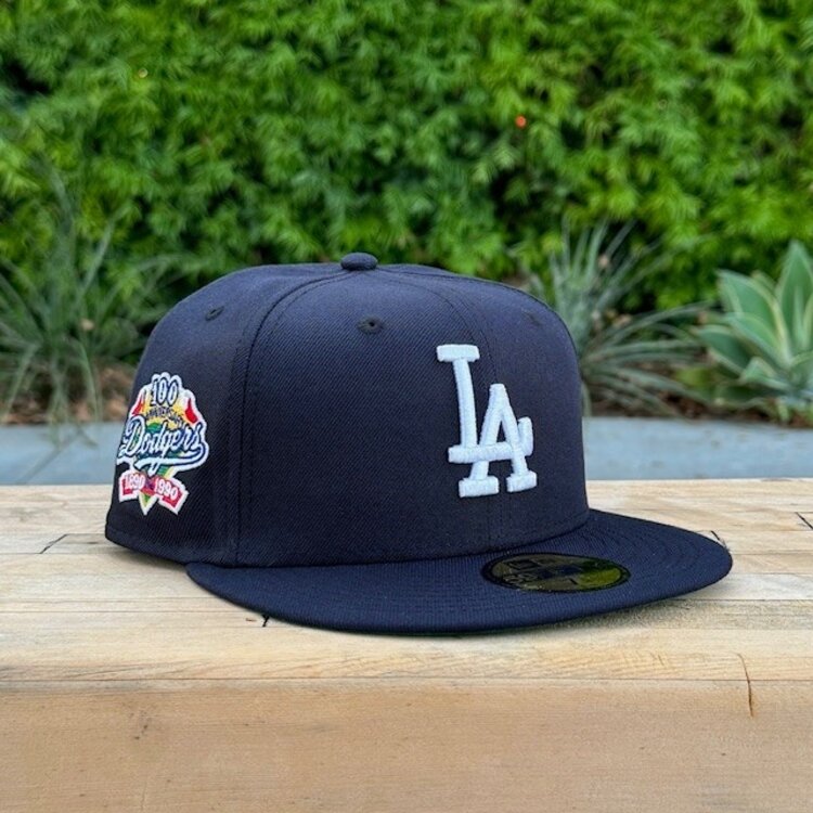 New Era LA Navy 100th Anniv Green UV