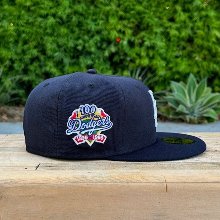 New Era LA Navy 100th Anniv Green UV