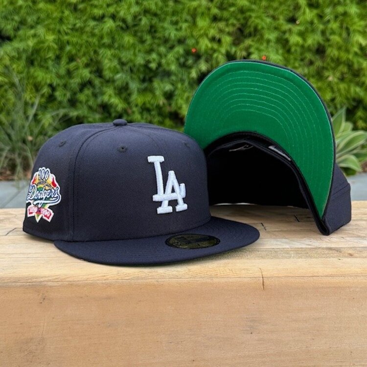 New Era LA Navy 100th Anniv Green UV