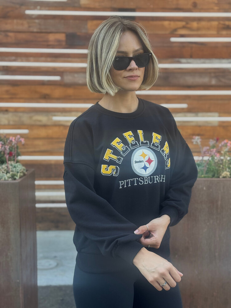 G-III Pittsburgh Steelers Women's GIII Feud Crew Sweater