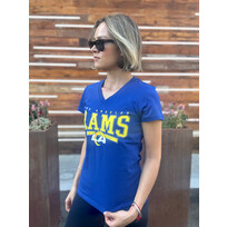 G-III Rams Women's G-III Cheer Dance Royal V-Neck Tee