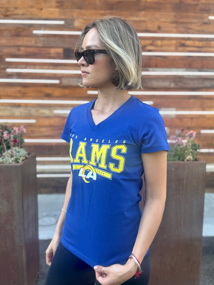 G-III Rams Women's G-III Cheer Dance Royal V-Neck Tee