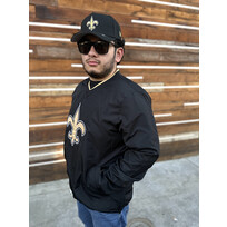 G-III Saints Men's GIII Crossover Black V-Neck Pullover