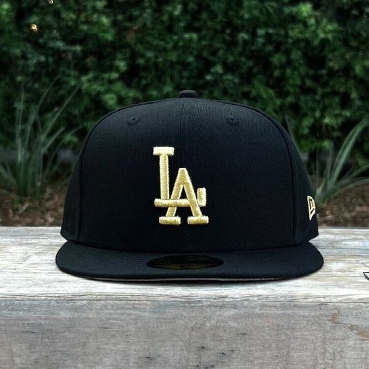 New Era LA Dodgers Black Metallic Gold Gray UV