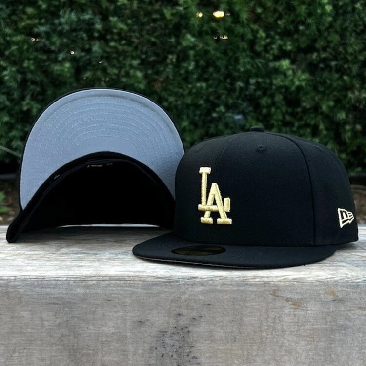 New Era LA Dodgers Black Metallic Gold Gray UV