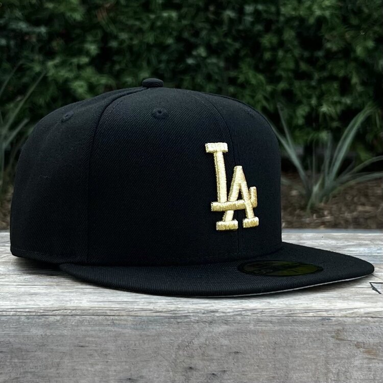 New Era LA Dodgers Black Metallic Gold Gray UV