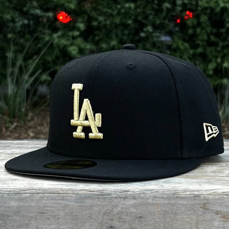 New Era LA Dodgers Black Metallic Gold Gray UV