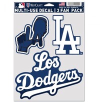 Wincraft 3 Fan Pack Decals MLB LA Dodgers City Connect
