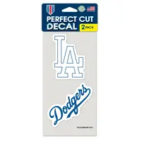 Wincraft LA Dodgers 4" x 8" 2 Pack Perfect Cut Decal