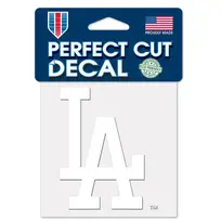 Wincraft Small Decal 4"x4" MLB Los Angeles Dodgers White LA