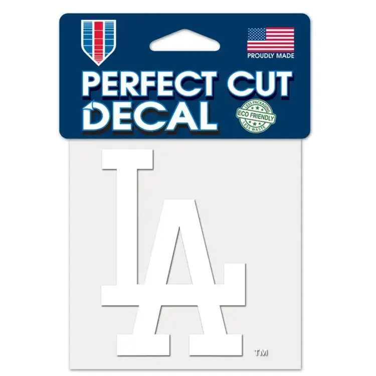 Wincraft Small Decal 4"x4" MLB Los Angeles Dodgers White LA