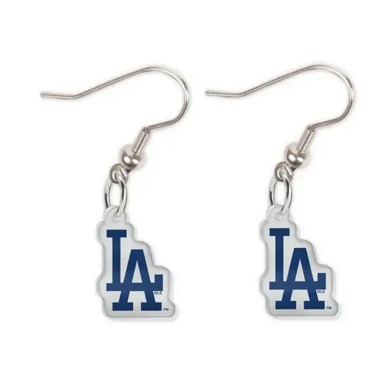 Wincraft LA Dodgers Acrylic "LA" J-Hook Dangling Earrings
