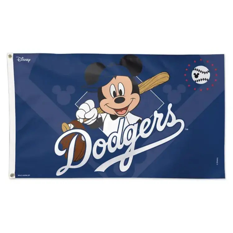 Wincraft LA Dodgers x Mickey Mouse Deluxe 3'x5' Flag
