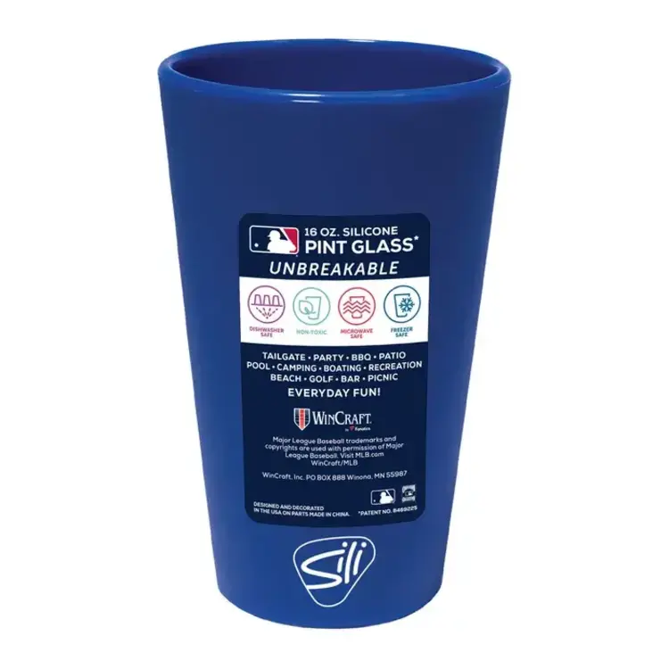 Wincraft LA Dodgers 16 oz Blue Silicone Pint Glass