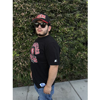 Starter 49ers Men's Starter Defender Black Short Sleeve Tee