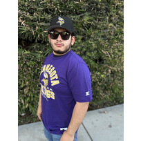 Starter Vikings Men's Starter Defender Purple Short Sleeve Tee