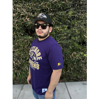 Starter Ravens Men's Starter Defender Purple Short Sleeve Tee