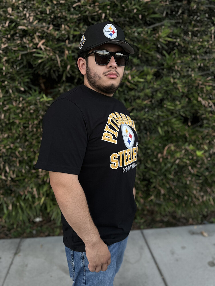 Starter Steelers Men's Starter Defender Black Short Sleeve Tee