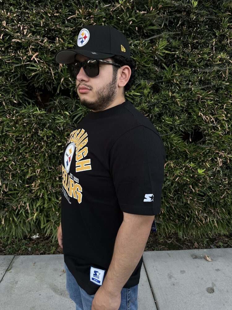 Starter Steelers Men's Starter Defender Black Short Sleeve Tee