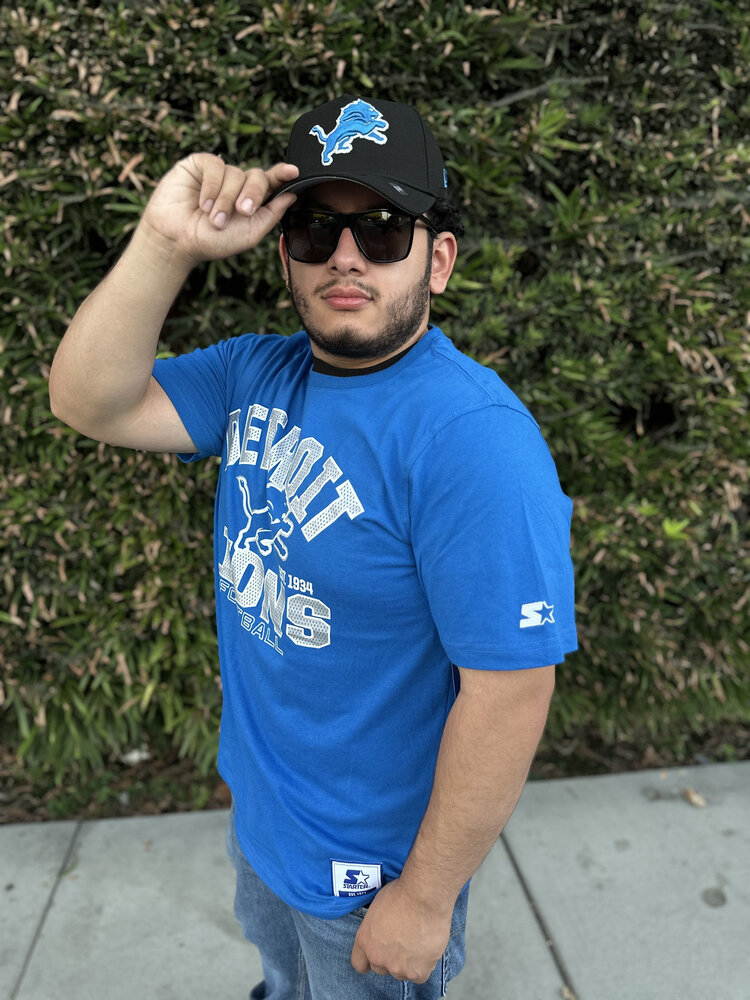 Starter Lions Men's Starter Defender Blue Short Sleeve Tee