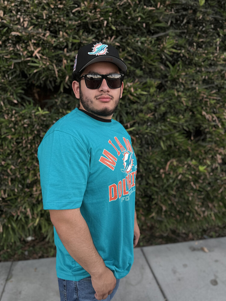 Starter Dolphins Men's Starter Defender Aqua Short Sleeve Tee