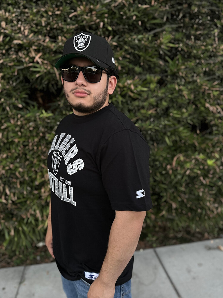 Starter Raiders Men's Starter Defender Black Short Sleeve Tee