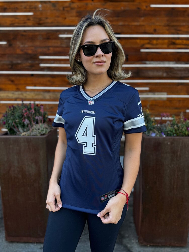 Nike NFL Dallas Cowboys Women's Nike Dak Prescott #4 Game Jersey Navy