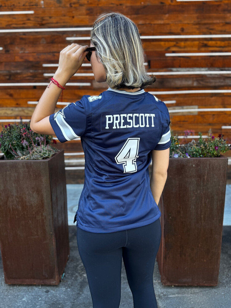 Nike NFL Dallas Cowboys Women's Nike Dak Prescott #4 Game Jersey Navy