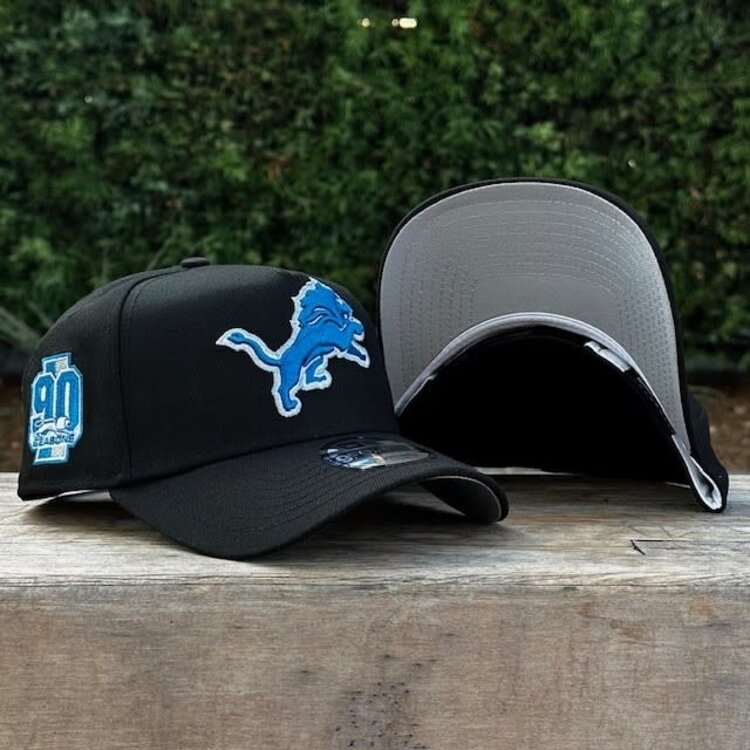 New Era Lions Black Team 90 Seasons 940 A-Frame
