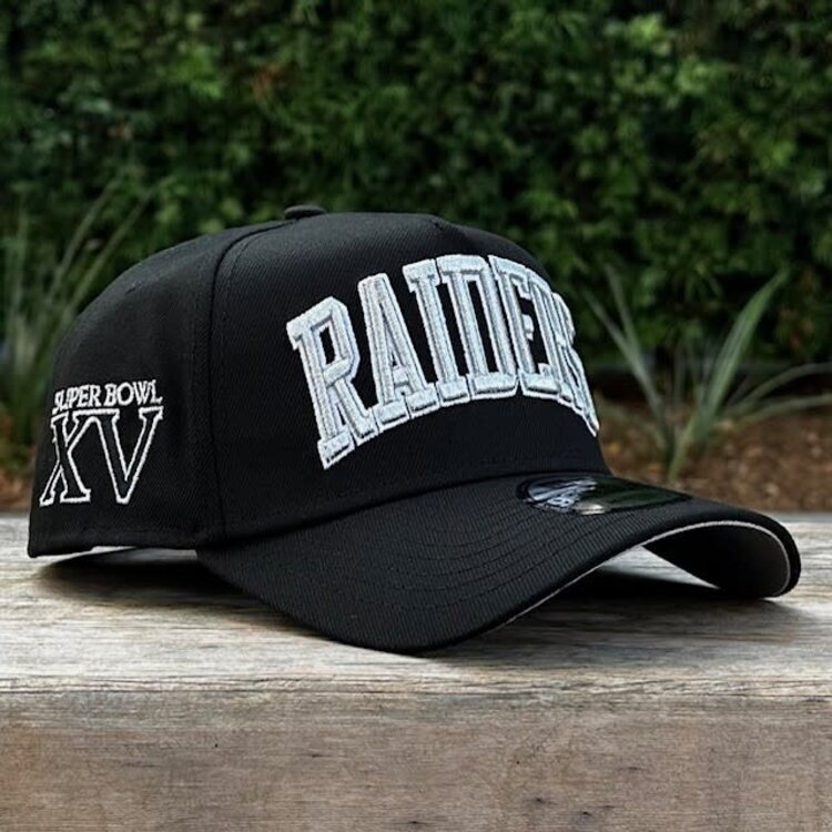 New Era Raiders Black Metallic Art Shell Arch SB XV 940 A-Frame