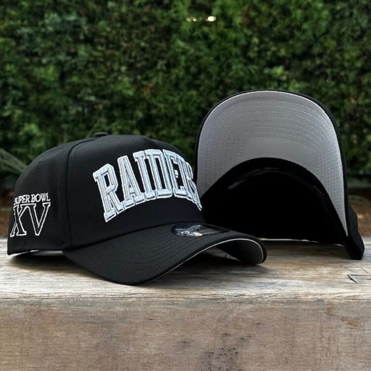New Era Raiders Black Metallic Art Shell Arch SB XV 940 A-Frame