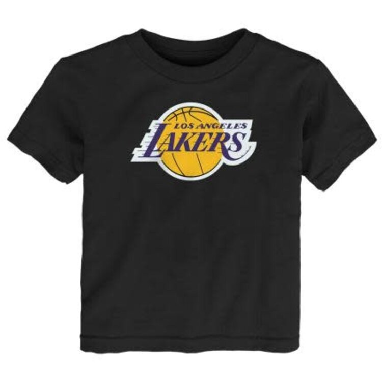 NBA Lakers Preschool Primary Logo Black Tee