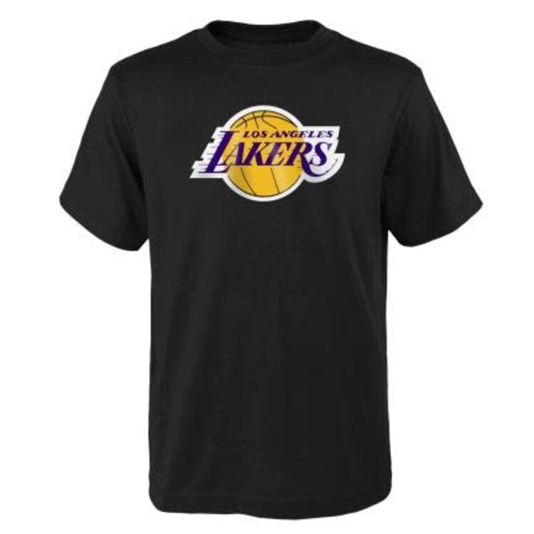 NBA Lakers Youth Primary Logo Black Tee