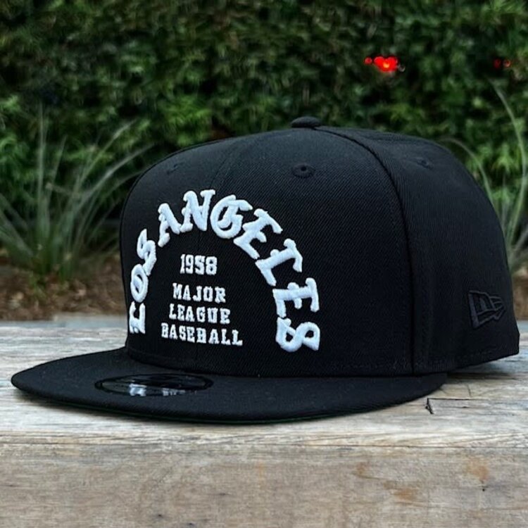 New Era LA Dodgers 1958 Old English Arch Black 950