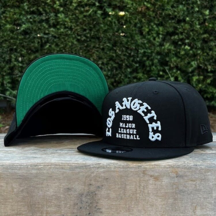 New Era LA Dodgers 1958 Old English Arch Black 950
