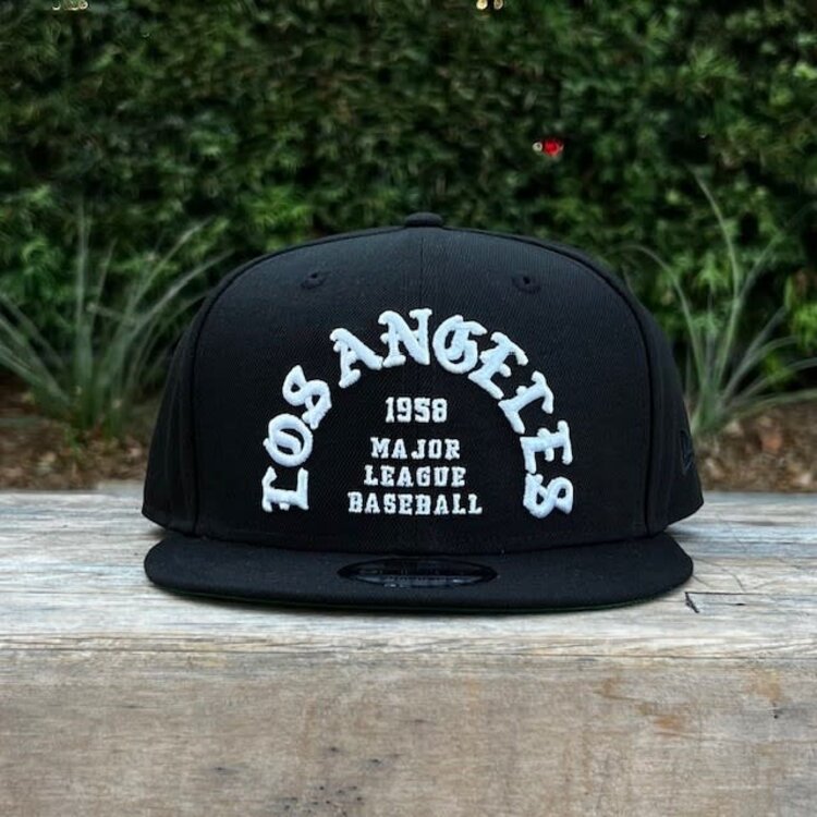 New Era LA Dodgers 1958 Old English Arch Black 950