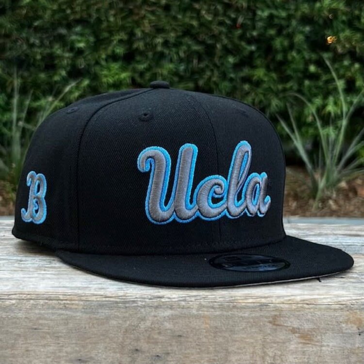 New Era UCLA Bruins Black Gray-Blue Script "B" SP 950 Snapback
