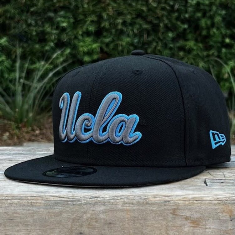 New Era UCLA Bruins Black Gray-Blue Script "B" SP 950 Snapback