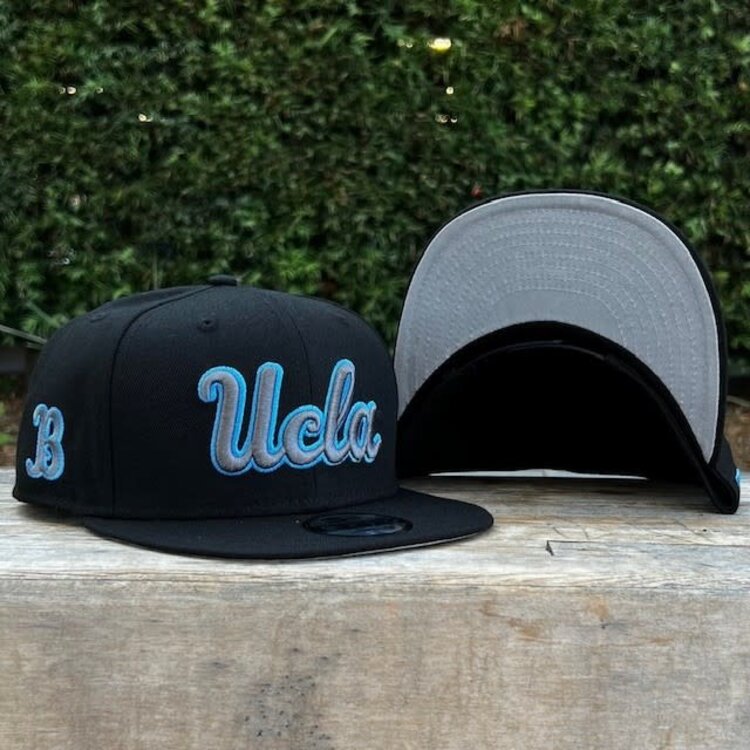 New Era UCLA Bruins Black Gray-Blue Script "B" SP 950 Snapback