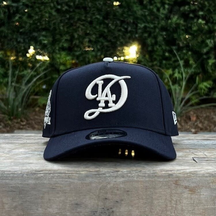 New Era LA Dodgers City Connect Navy Ivory 2024 World Series Champions 940 A-Frame