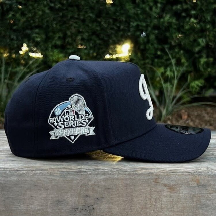 New Era LA Dodgers City Connect Navy Ivory 2024 World Series Champions 940 A-Frame