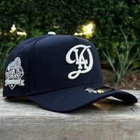 New Era LA Dodgers City Connect Navy Ivory 2024 World Series Champions 940 A-Frame