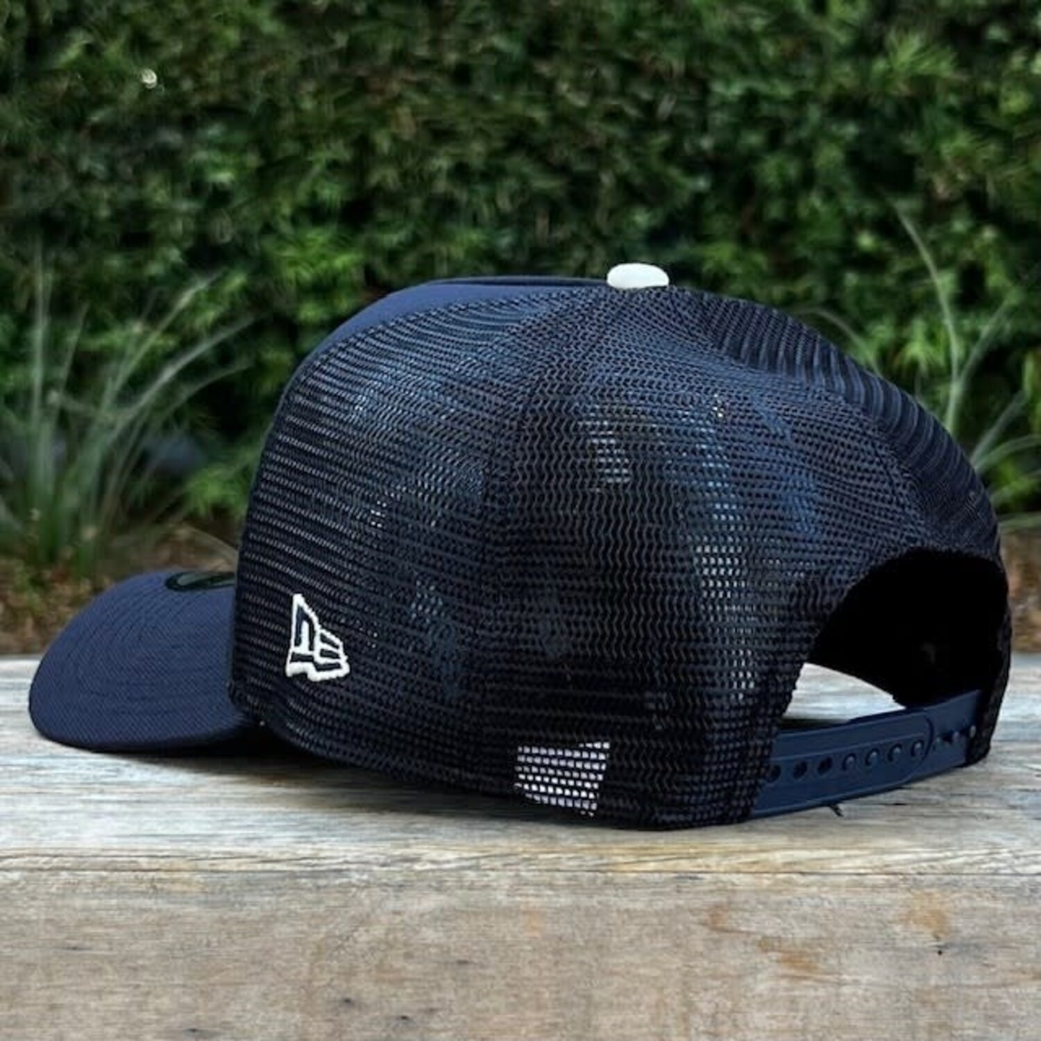 LA Dodgers City Connect Navy Ivory Mesh Diamond 2024 WS Champ 940