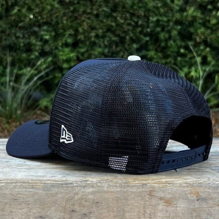 New Era LA Dodgers City Connect Navy Ivory Mesh Diamond 2024 WS Champ 940 A-Frame