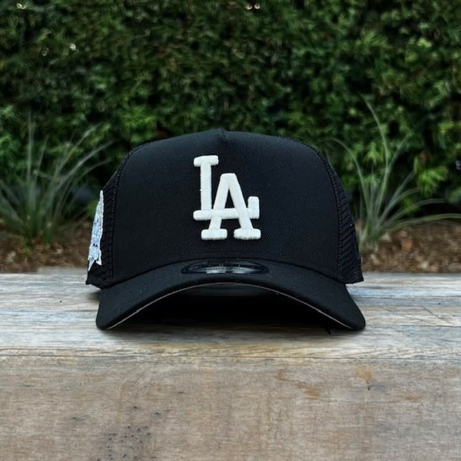 LA Dodgers Black Mesh 2024 World Series Champs 940 A-Frame - The