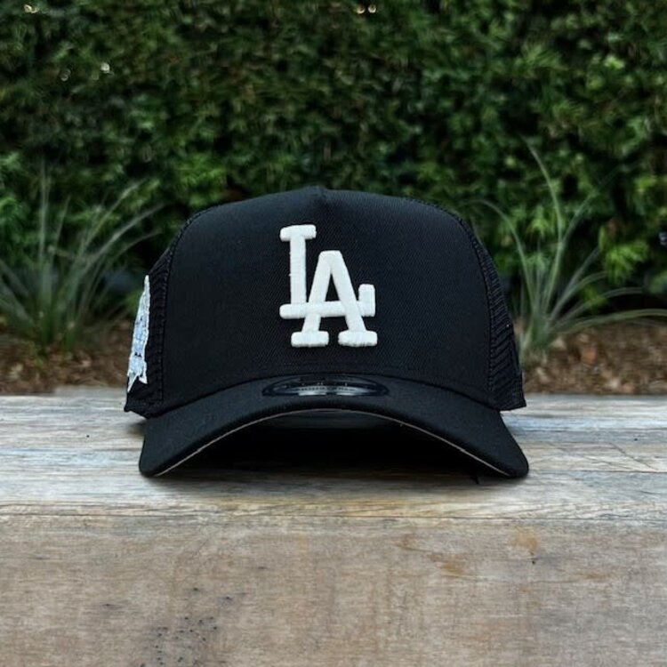 New Era LA Dodgers Black Mesh 2024 World Series Champs 940 A-Frame
