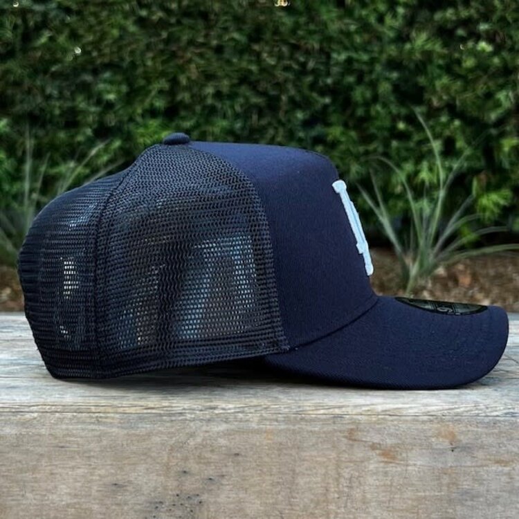 New Era LA Navy Trucker Mesh 940 A-Frame