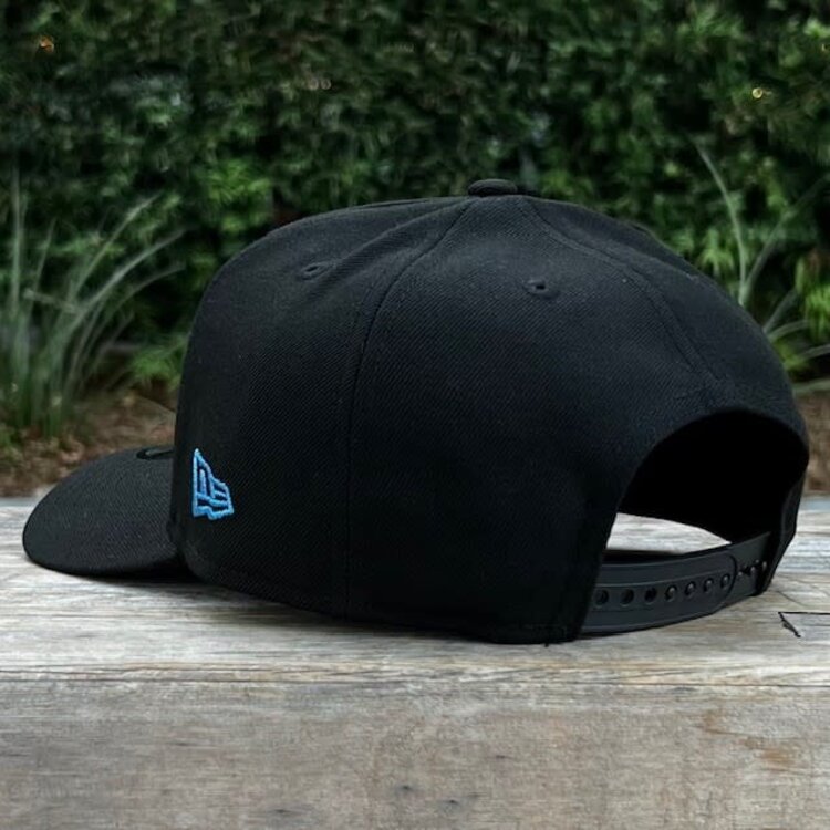 New Era UCLA Bruins Black Gray-Blue Outline Script 940 A-Frame