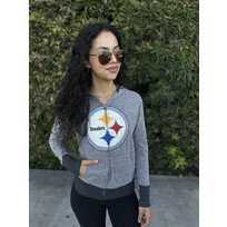 Touch Steelers W Touch Full Zip Teagan Gray